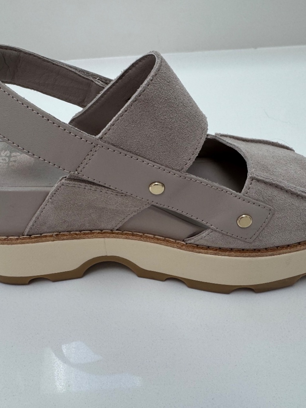 Sorel Joanie iv platform wedge sandal, crushed clay. - Picture 3 of 4